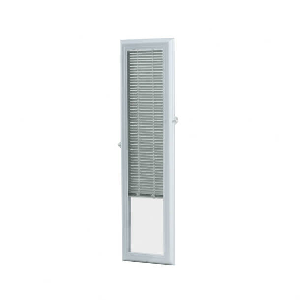 Zabitat ODL ADDON2036E White Cordless Add On Enclosed Blinds with 1/2 in. Slats, Door Windows